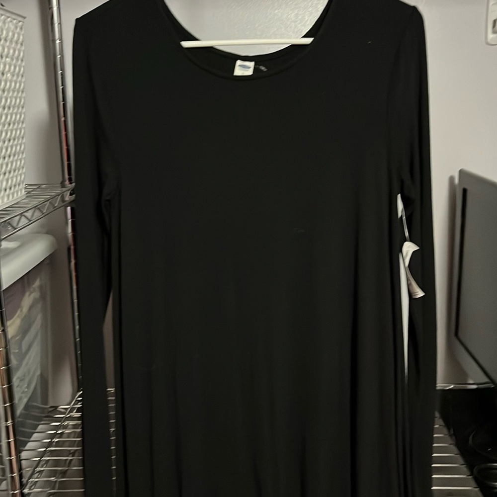 Old Navy Black Long Sleeve Dress